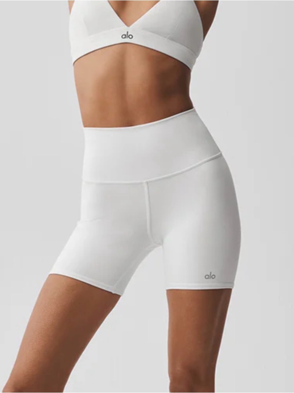 Alo White Shorts